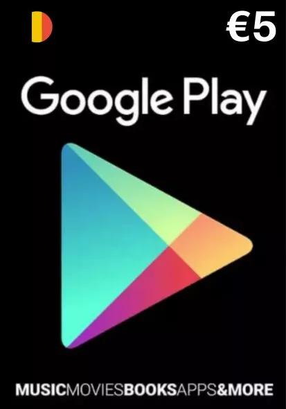 Belgium Google Play 5 Euro Gift Card_cover