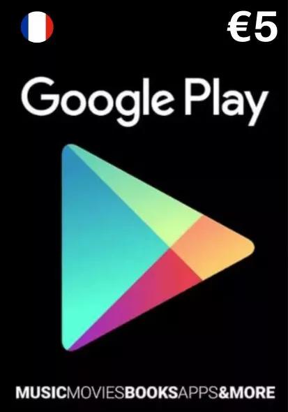 France Google Play 5 Euro Gift Card_cover