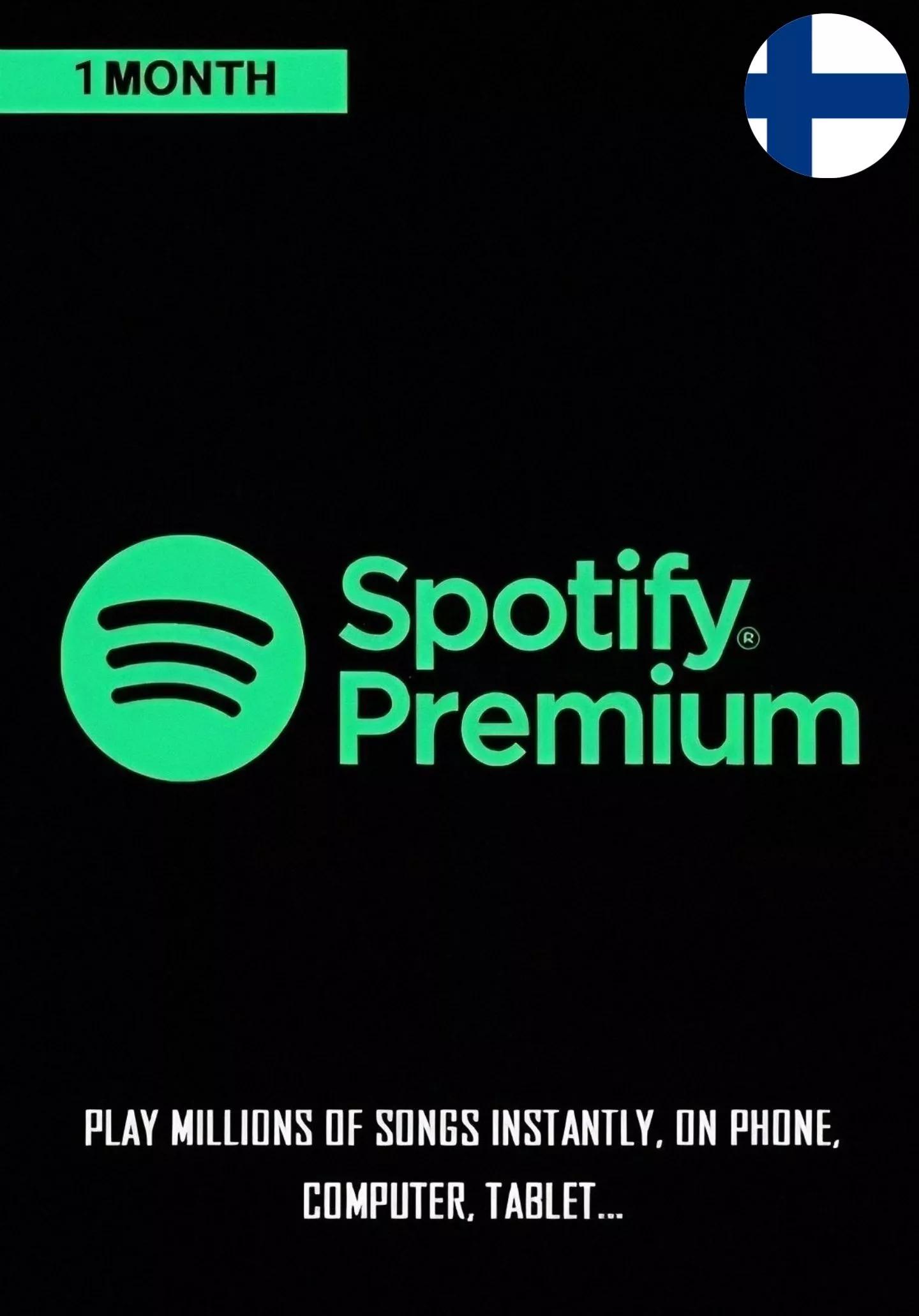 Spotify Finland 1 Month Gift Card cover image