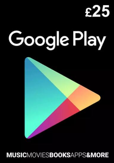 UK Google Play 25 Punta Lahjakortti cover image