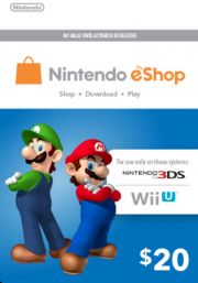 USA Nintendo 20 Dollari eShop Lahjakortti